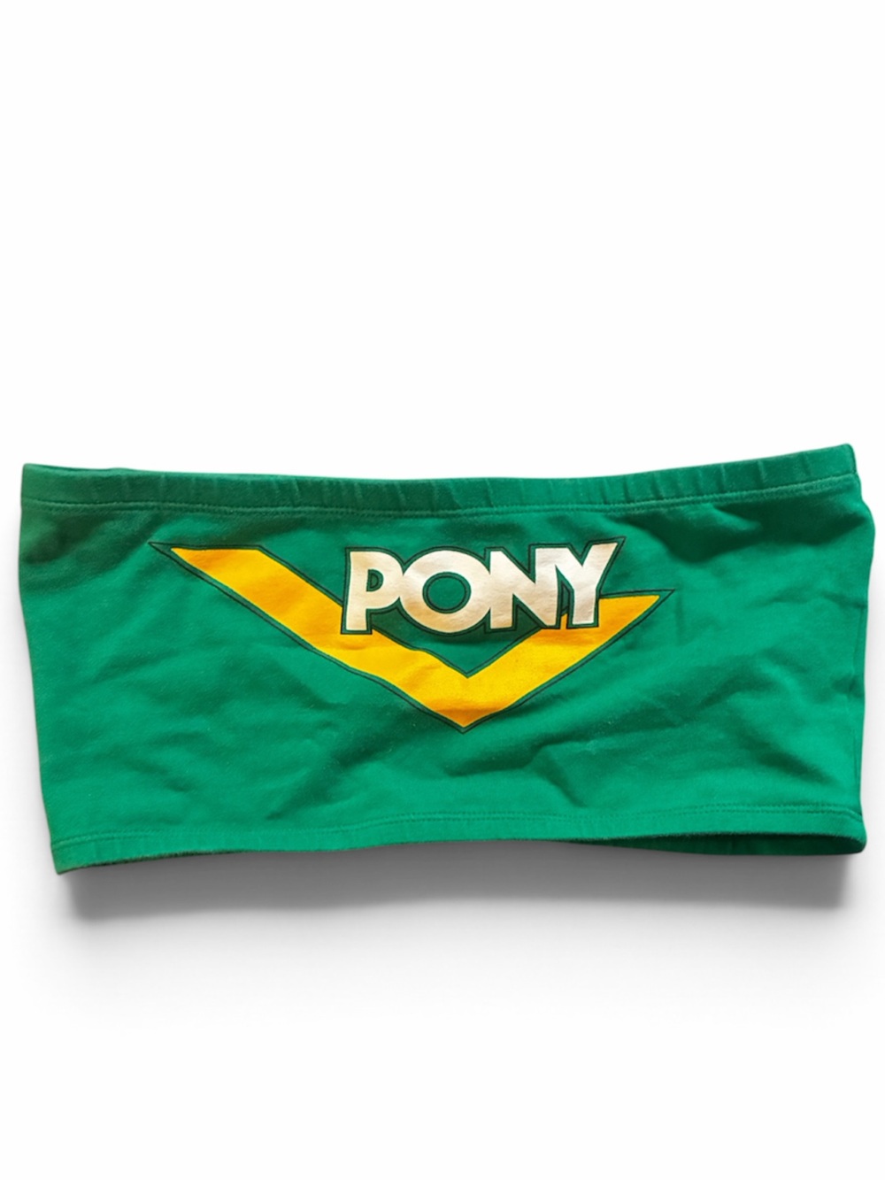 PONY Green Bandeau with Yellow Chevron Logo